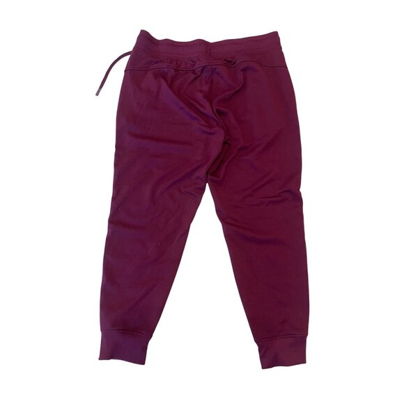 AW joggers with pockets sz Lrg 12/14 ladies drawstring wine maroon - Picture 4 of 6